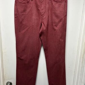 Levi's Men's Wine Red Slim Chinos